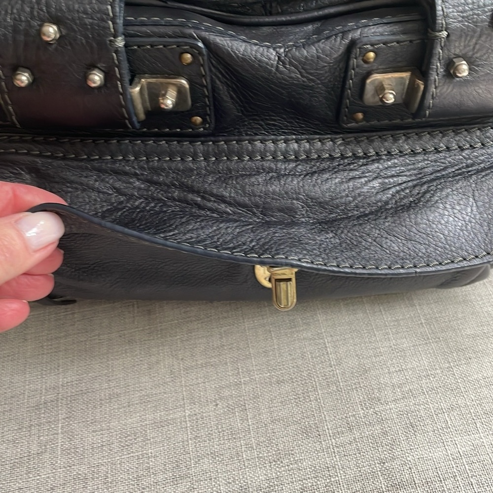 Chloe black leather ACIER bag o/s - Picture 4 of 14